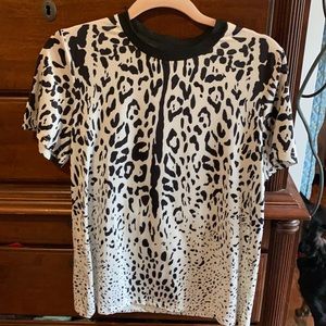 Animal print tee